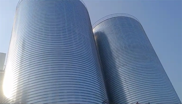 眉县2座混凝土高架卷板仓